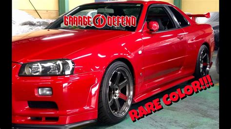STUNNING Active Red R34 GTR! - YouTube