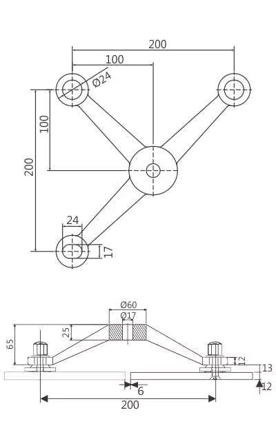 ENOX Glass Spider Fitting ESPIDER - 002 | Enox India