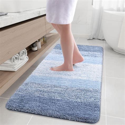 Amazon.com: Arotive Microfiber Bathroom Rugs, Shaggy Soft and Absorbent ...
