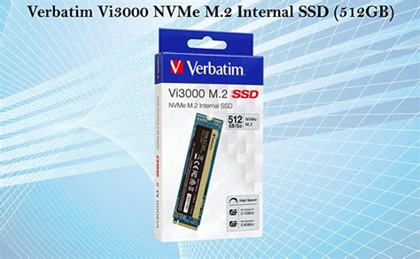 Amazon.in: Buy Verbatim Vi3000 NVMe M.2 Internal SSD (512GB) Online at ...