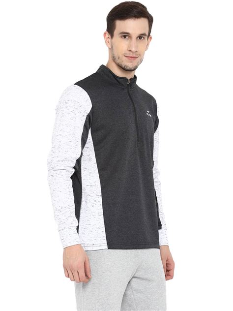 Alcis Men Solid Black Sweatshirt ECMSS00308-S