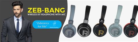 ZEBRONICS Zeb-Bang Wireless Bluetooth Over The Ear Headphone with Mic ...