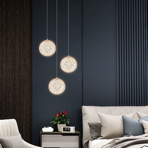HDC Transparent Moon Forge Pendant LED Golden Hanging Pendant Lamp