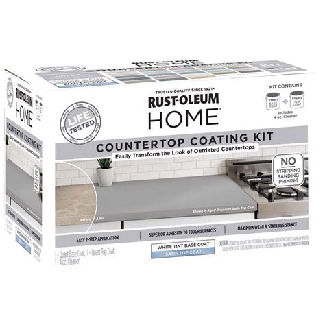 Rust-Oleum 1034351 1 qt. Home Satin Tintable Base Acrylic Countertop ...