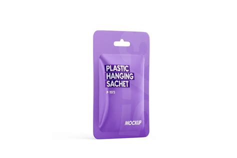 Sachet with Hang Hole Mockup | Premium & Free PSD Mockup Store