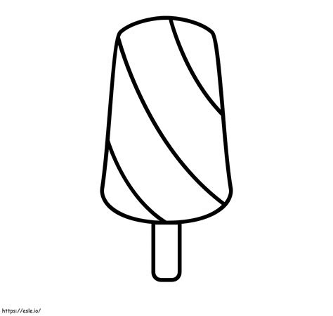 Popsicle Coloring Page