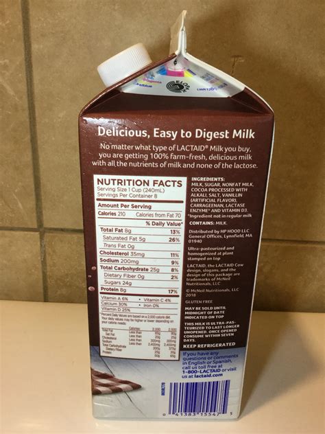 Lactaid Whole Chocolate Milk — Chocolate Milk Reviews
