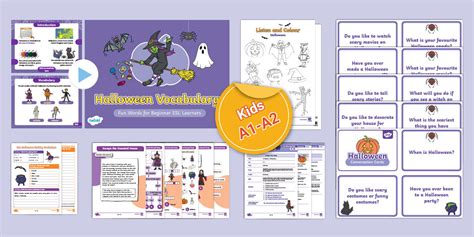 Halloween Lesson Plans ESL [Kids, A1-A2] (teacher made)