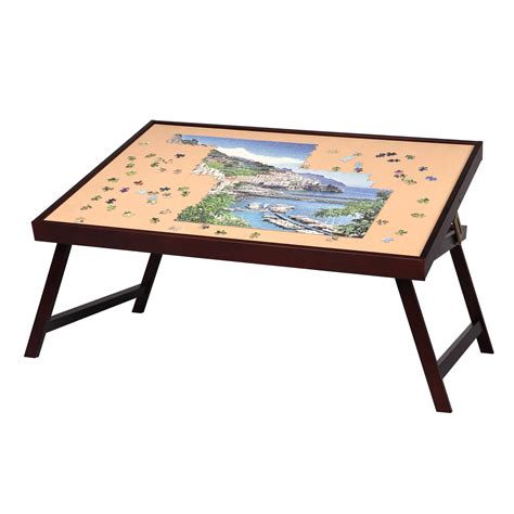 Buy Lavievert Wooden Jigsaw Puzzle Table Large Portable Folding Tilting ...