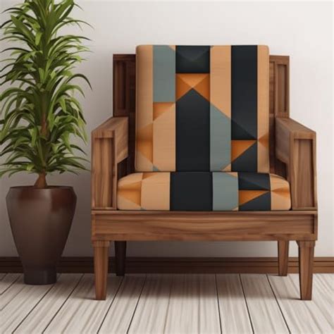 Decorian Polycotton Stretchable Printed Solid Sofa Slipcovers, Wooden ...