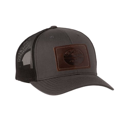 Madison Creek Outfitters Richardson 112 Leather Patch Trucker Hat