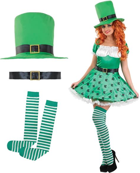 Fun Shack Adult Leprechaun Costume Women Irish Costume Women's St ...