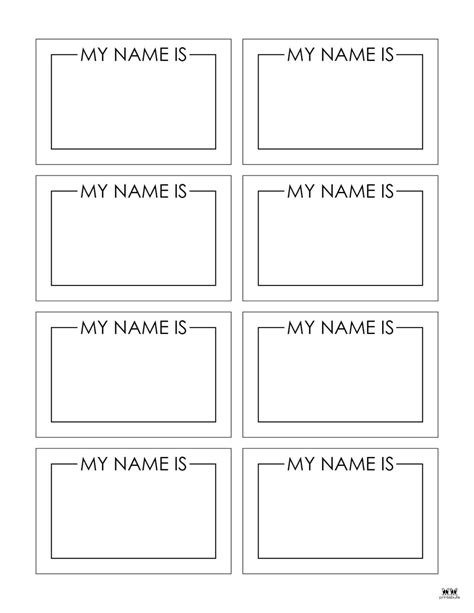 Name Tags - 44 Unique Designs - FREE | Printabulls