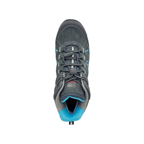 Karrimor | Mount Waterproof Walking Boots Childrens | Black/Blue ...