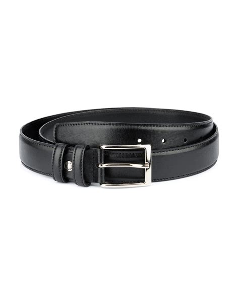 Buy Black Dress Pants Belt for Men | Stitched | Capo Pelle
