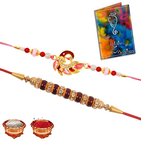 Buy PLAKASHA CREATIONS Rakhi Rakshabandhan Special Card, Roli Chawal ...