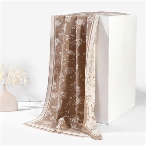 HoneyGarden Luxe Reversible Shawl - Brown | Salty – Salty Accessories
