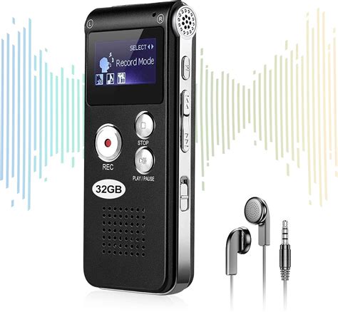 Amazon.com: 32GB Digital Voice Activated Recorder - Voice Recorder with ...