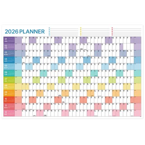 Big Wall Calendar 2025-2026 2025 Yearly Wall Calendar - Large Yearly ...