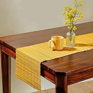 Fabindia Ochre Jivita Natural Fibre Woven Runner (2101464004) : Amazon ...