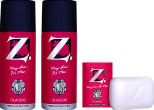 Z - Magnetism for Men 2 Classic Deo, 150 ml, Pack of 2 (Get 75 g Soap ...