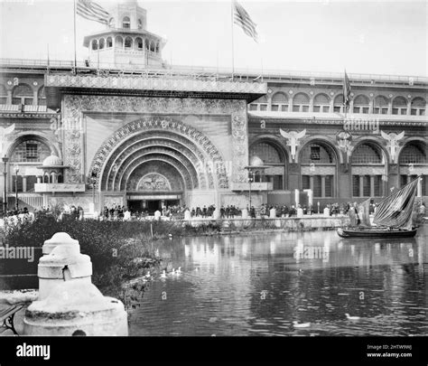 Worlds columbian exposition transportation building Black and White Stock Photos & Images - Alamy - transportation building