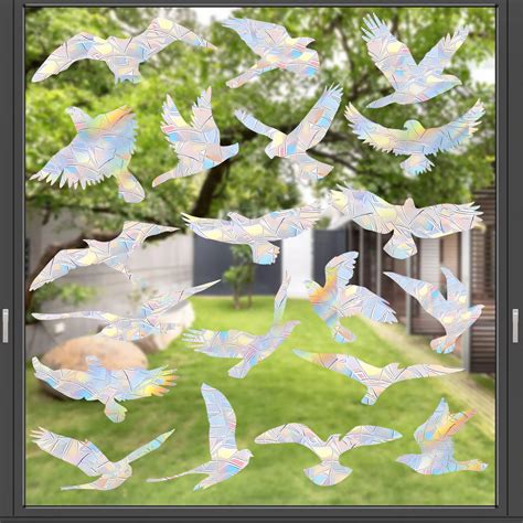 New-20Pcs-Bird-Window-Stickers-Anti-Collision-Bird-Window-Decals ...