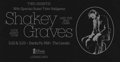 Shakey Graves: And The War Came - 10th Anniversary Tour | Santa Fe, NM ...