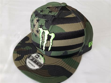Monster Energy New Era 9Fifty Athlete Snapback Hat Cap Camo **NEW ...