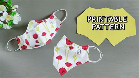 Image result for Printable 3D Face Mask Pattern