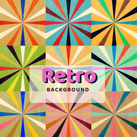Premium Vector | Retro backgrounds set