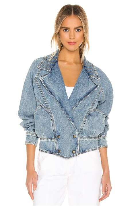 retrofete Ellie Denim Jacket in Light Wash Denim | REVOLVE