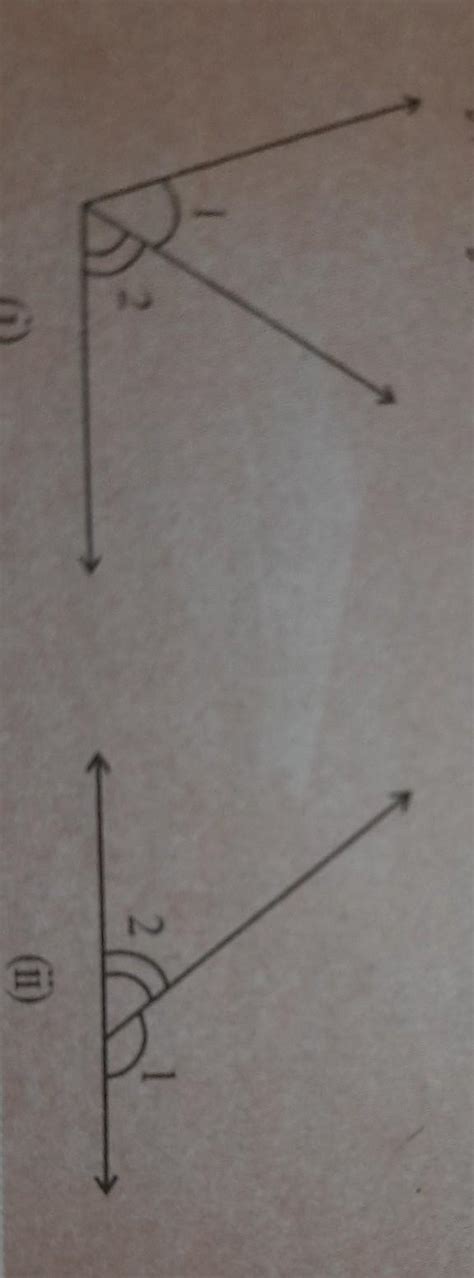. Are the angles marked 1 and 2 adjacent? (Fig 5.9). If they are not ...