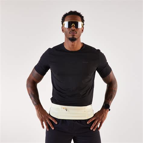 Men's and Women's Running Smartphone Belt KIPRUN Basic 2 - yellow