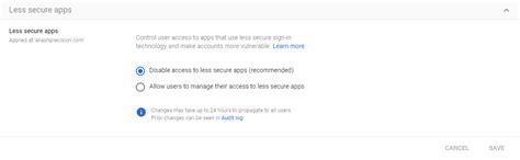 Image result for Enable Less Secure Apps