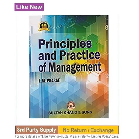 SULTAN CHAND & SONS Publication Principles and Preactice of Management ...