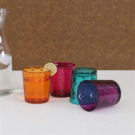 Buy Carley Glass Circle Cooler- Set Of 4 Pcs. from Home Centre at just ...