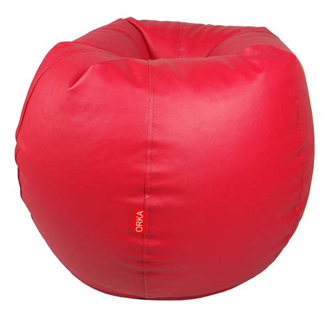 Orka Classic XXL Bean Bag Cover Without Beans - Red : Amazon.in: Home ...