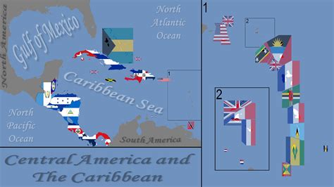Central American Countries Flags