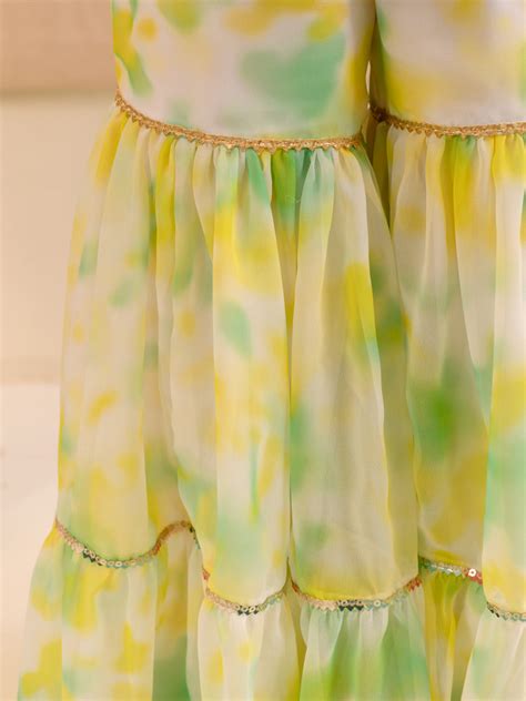 Buy Sha White Green Multi Sharara Set Online