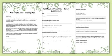 Back to School - Letter to Parents JK/New Starter