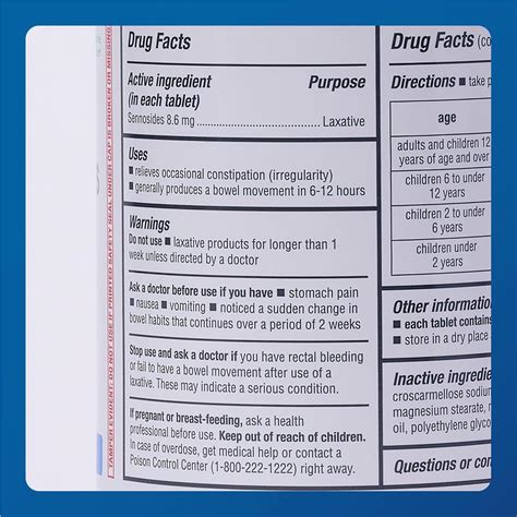 Comprimidos Laxativos Naturais Major Senna 8,6 mg - Feitos com Sennosídeos - Pacote com 1000 ...
