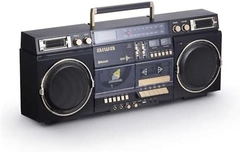 aiwa Retro Boombox CD Player with Cassette Recording, Bluetooth 5.0, FM ...