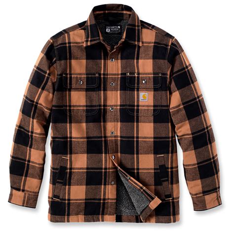 Carhartt Flannel Sherpa-Lined Shirt Jacket - Casual Jacket Men's | Buy ...