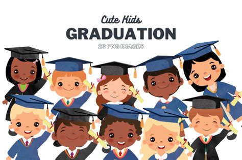 Graduation Kid Clipart Graphic by Artsy Pantsy · Creative Fabrica