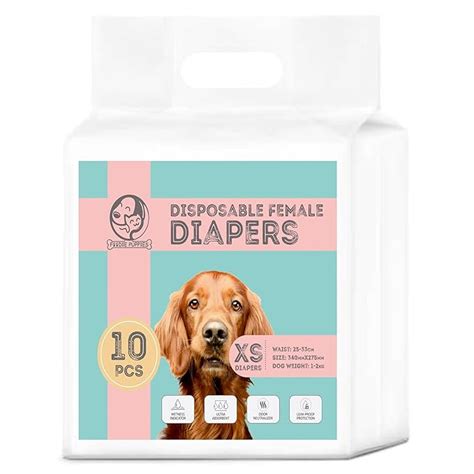 Buy Foodie Puppies Disposable Dog Diapers for Female Dogs - (XS ...