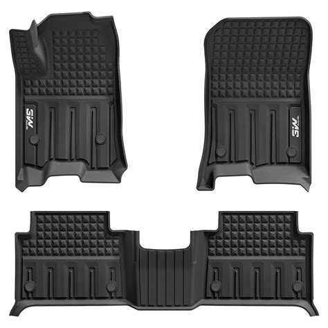 3W Custom Floor Mats for Chevrolet Chevy Colorado/GMC Canyon Crew Cab ...