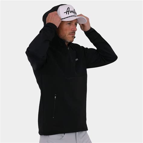 Players Men's Golf Hoodie: Black | Avalon Modern Golf Apparel