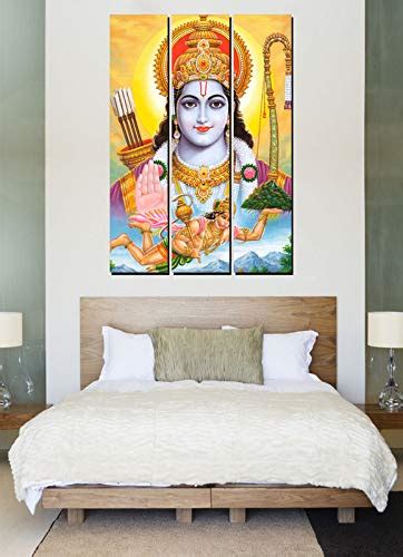 ram bhagwan Hanuman ji god 3D Wall Sticker for Living Room Bedroom ...