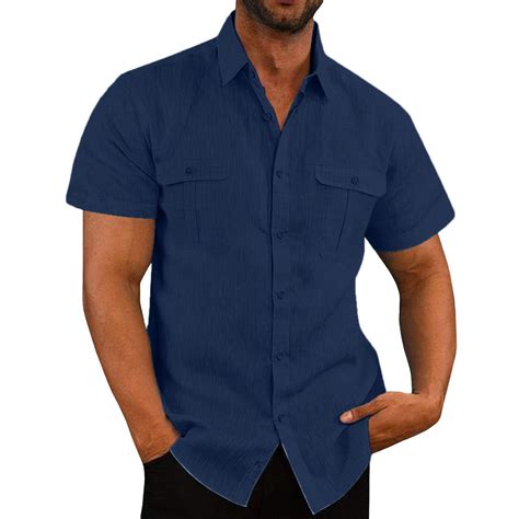 Walmart Men's Short Sleeve Classic Shirts, Regular-Fit, Collared Plaid ...